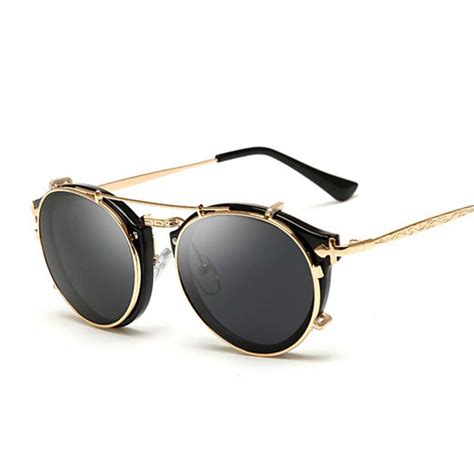round clip on sunglasses